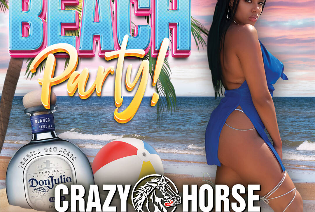 Crazy Horse strip club beach party