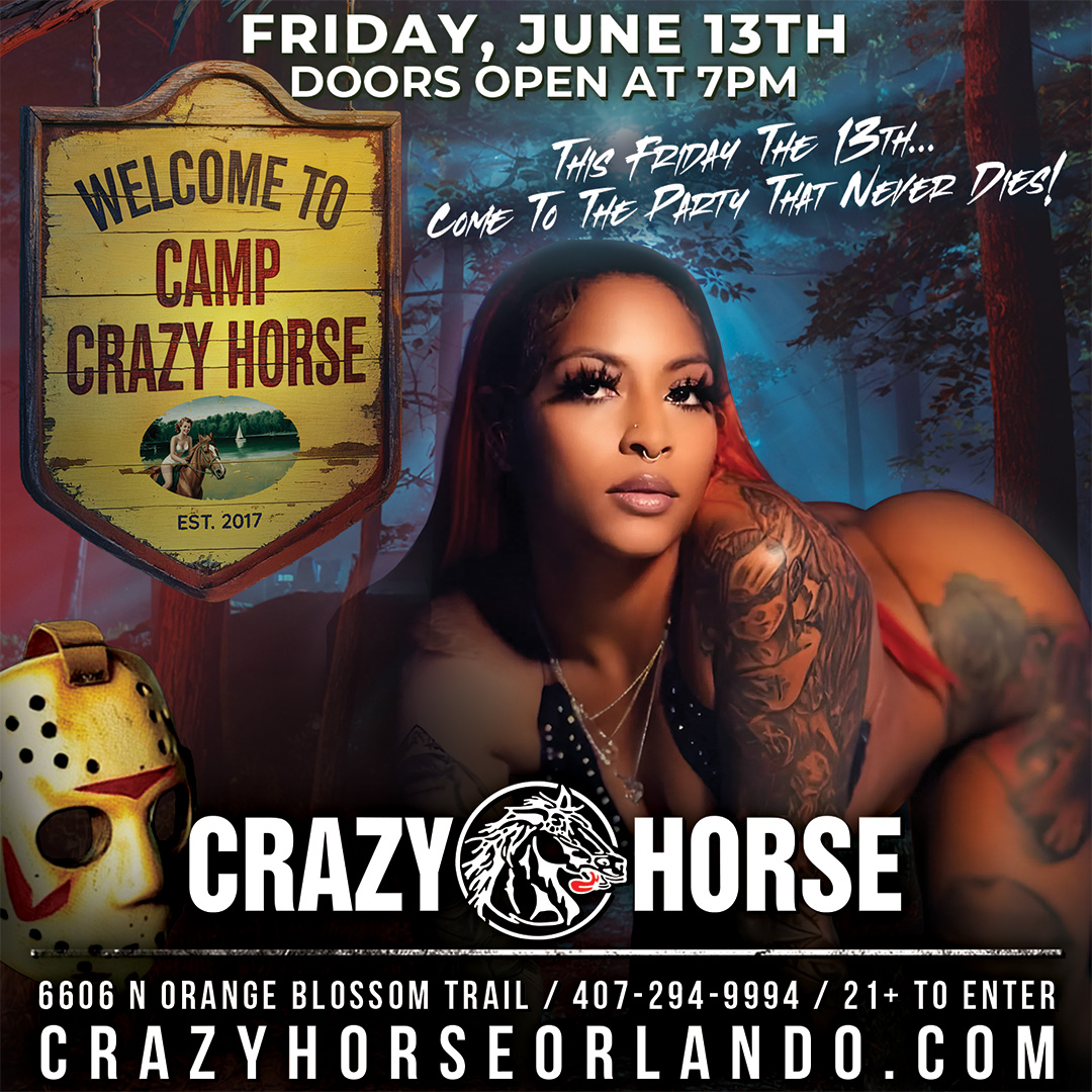 crazy horse strip club friday the 13th party