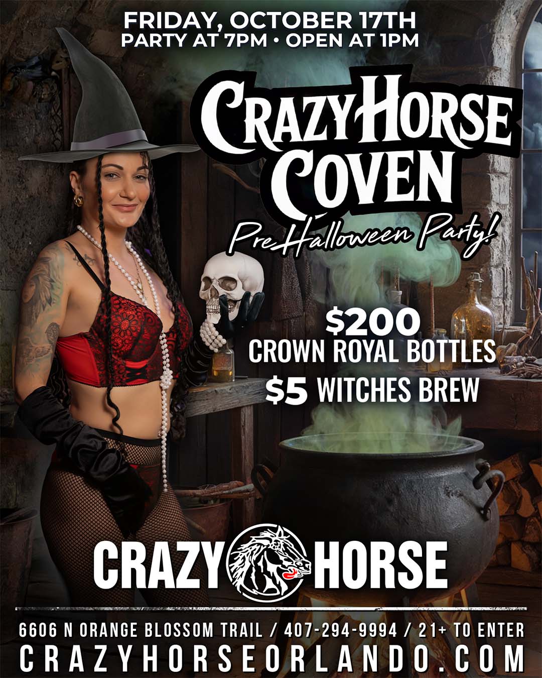Crazy horse coven pre halloween party