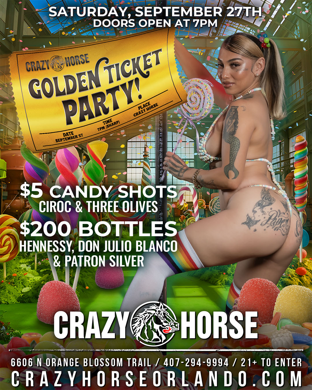 crazy horse golden ticket party