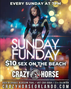 crazy horse sunday funday sex on the beach