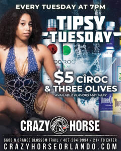 crazy horse tipsy tuesday