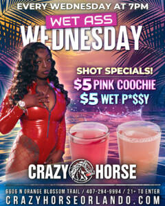 Crazy Horse orlando wednesday specials